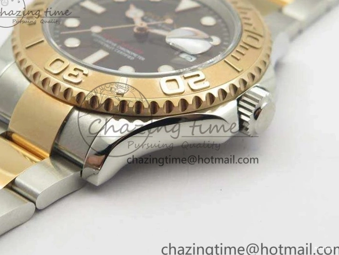 MiroTime 0122 Yacht-Master 116621 ARF 1:1 Best Edition Brown Dial On SS RG Bracelet A Affordable 3547
